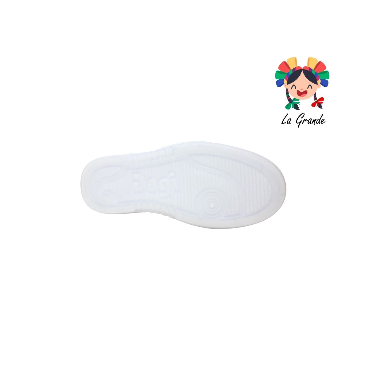 10002 DOGI Blanco Piel Tenis Escolar para Dama y Joven