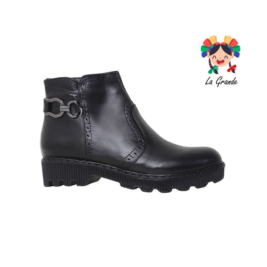 10007 LUPITAS Negro Piel Bota Casual para Dama