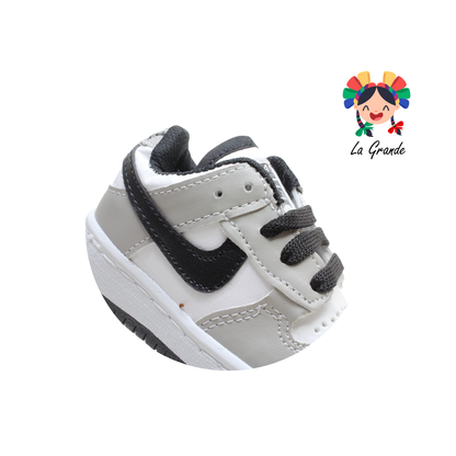 1000 JAG SPORT Bco Gris Ngo Sintético Tenis Casual para Bebé