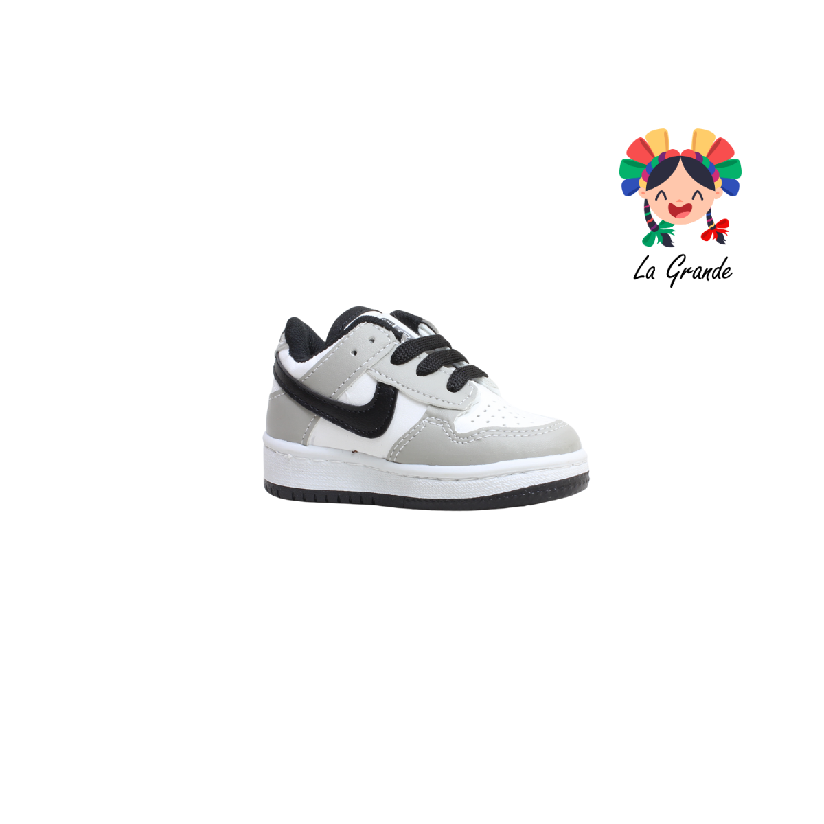 1000 JAG SPORT Bco Gris Ngo Sintético Tenis Casual para Bebé