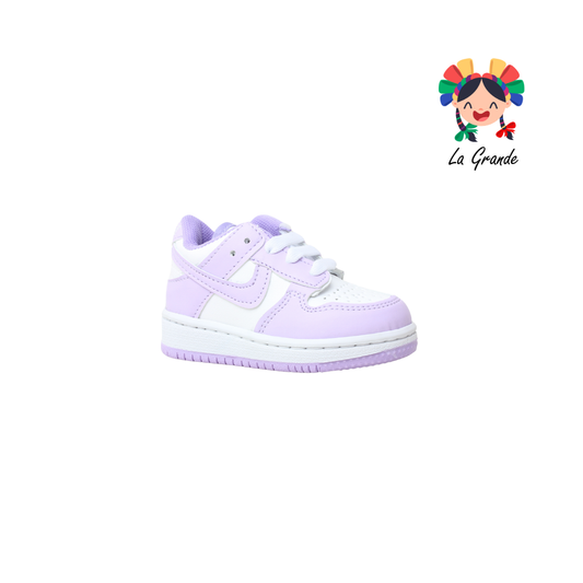 1000 JAG SPORT Blanco Lila Sintético Tenis Casual para Bebé