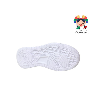 1001 BELIVA Blanco Oro Sint Tenis Casual para Dama