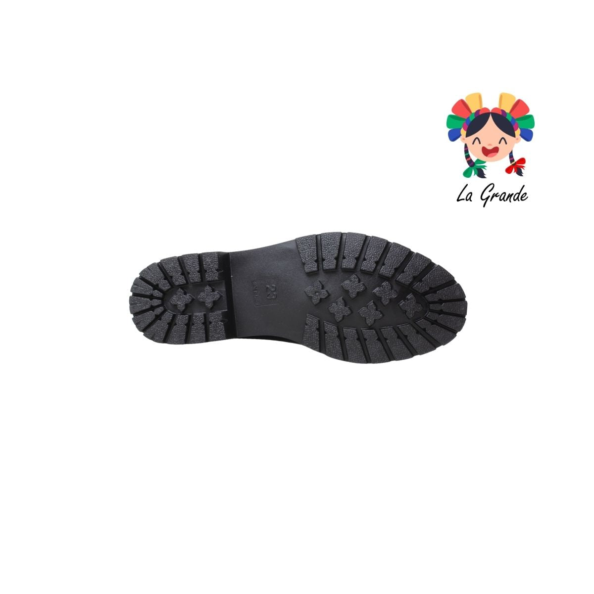 1003 PINK Negro Café Sintético Bota de Hule para Dama