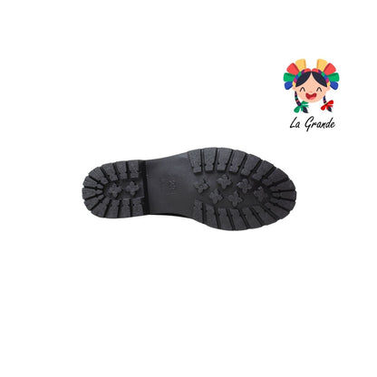 1003 PINK Negro Café Sintético Bota de Hule para Dama