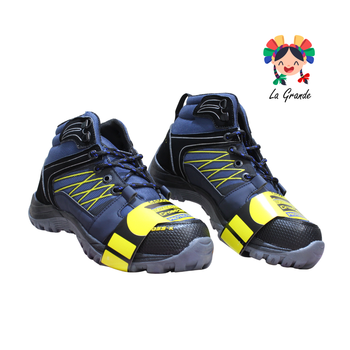 1004 CROSS X Negro Marino Bota con Casquillo para Caballero