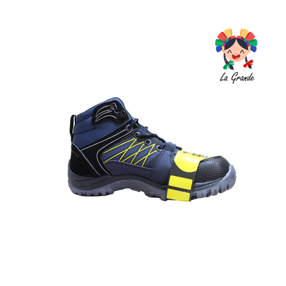 1004 CROSS X Negro Marino Bota con Casquillo para Caballero