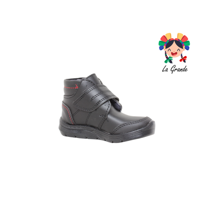 1005 ADRIANO GIANETTI Negro Sint Zapato Escolar para Niño