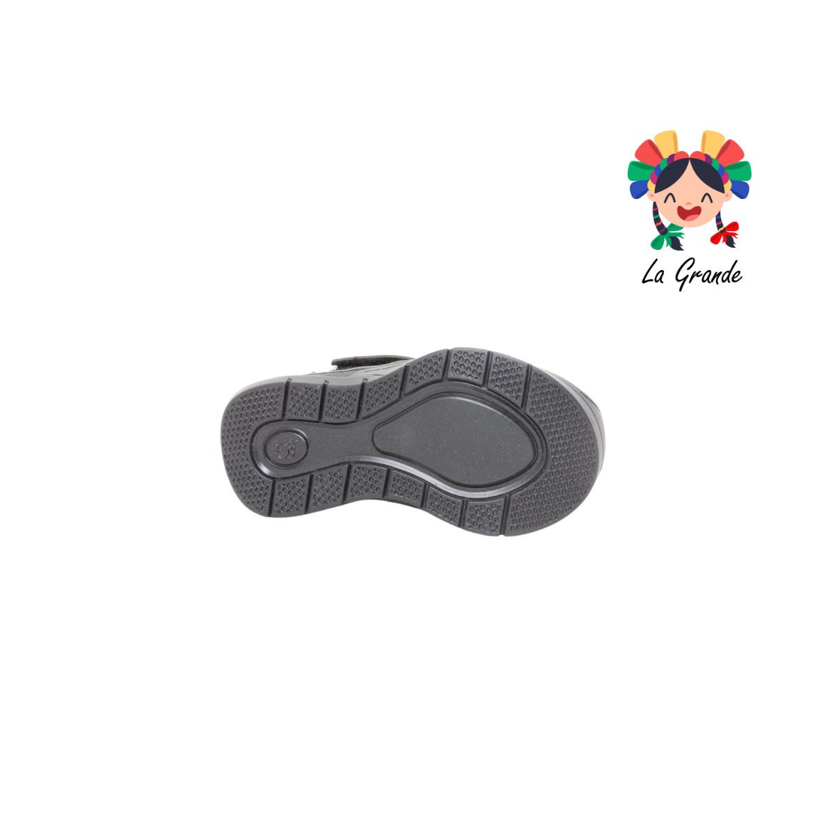 1005 ADRIANO GIANETTI Negro Sint Zapato Escolar para Niño