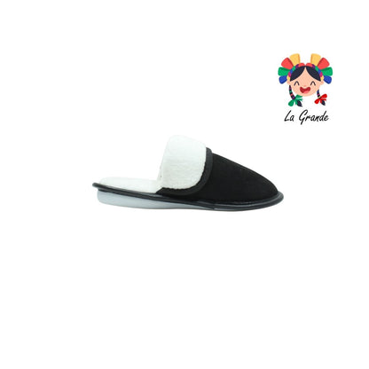 10087 STHAL Negro Pantufla Moño para Dama