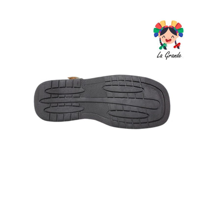 100 MOMISH Negro Piel Huarache para Joven y Caballero