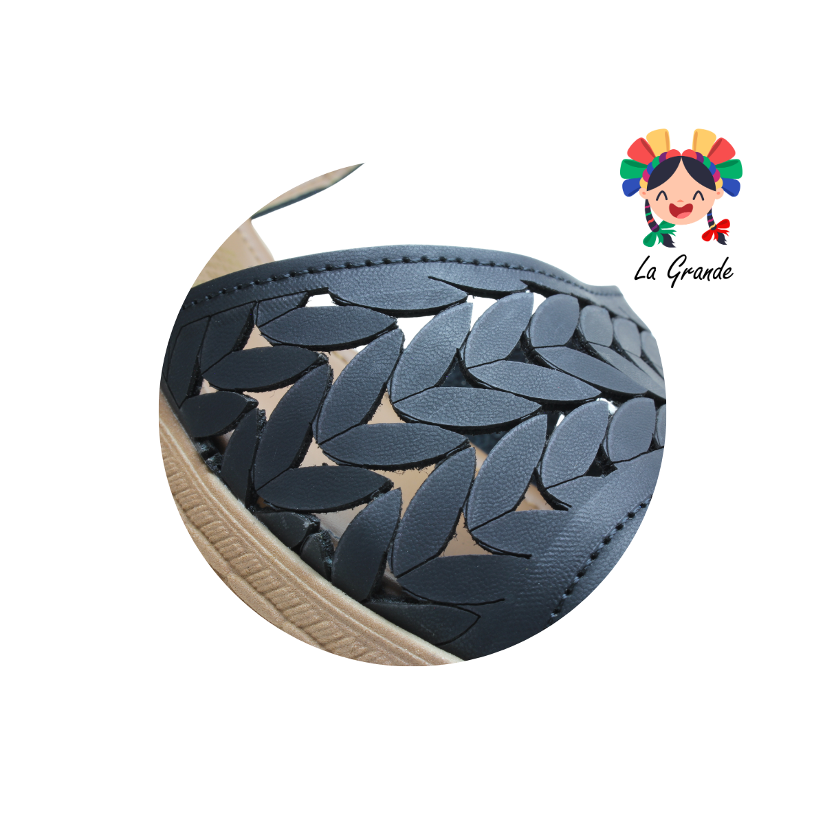 512 LADY MARY Azteca Negro Sandalia para Dama