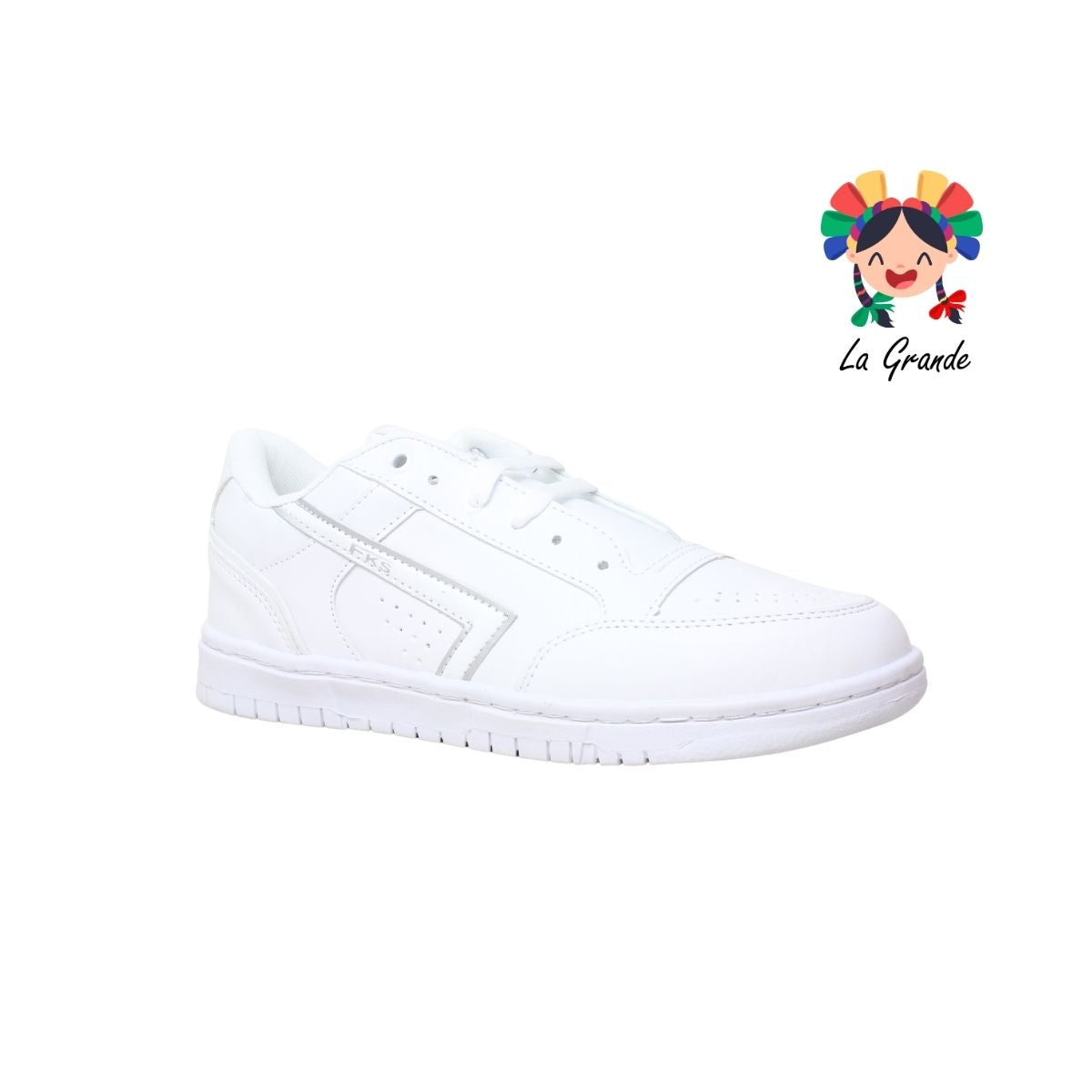 1010 FRAKOS Blanco Blanco Tenis Casual para Dama, Joven y Caballero