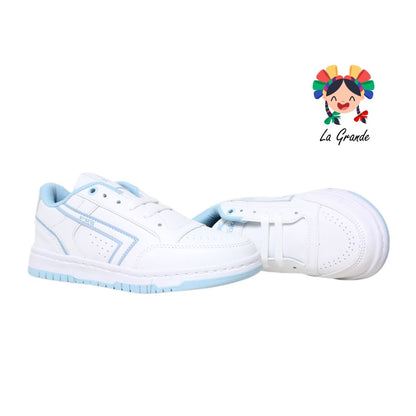 1010 FRAKOS Blanco Cielo Tenis Casual para Dama y Joven