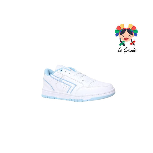 1010 FRAKOS Blanco Cielo Tenis Casual para Dama y Joven