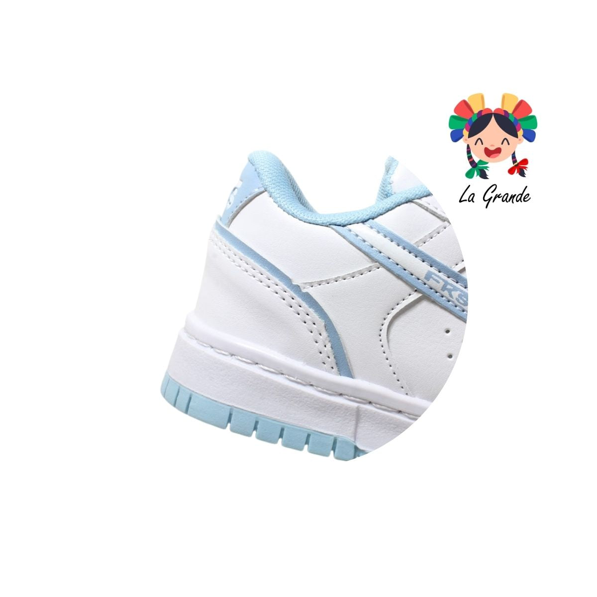 1010 FRAKOS Blanco Cielo Tenis Casual para Dama y Joven