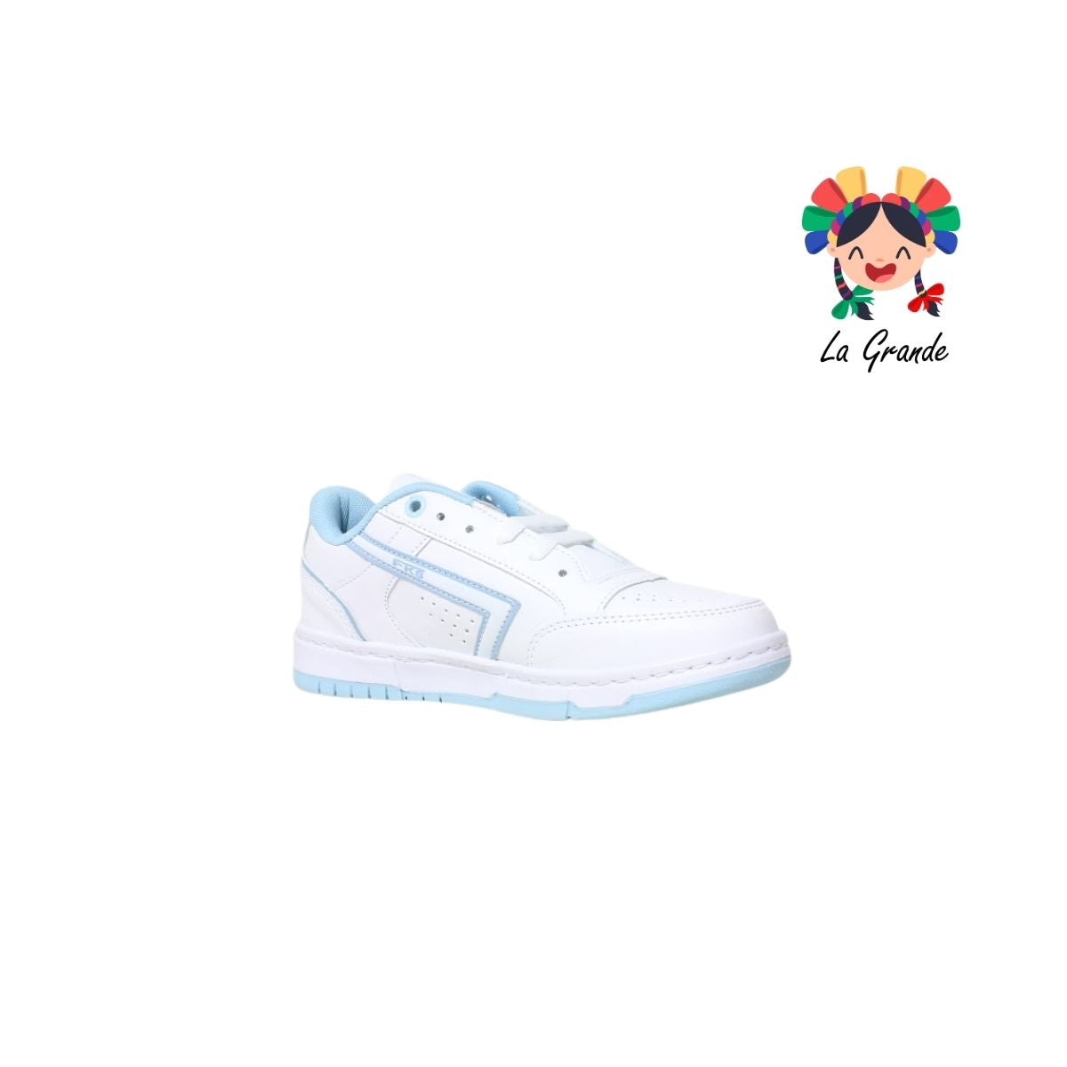 1010 FRAKOS Blanco Cielo Tenis Casual para Dama y Joven