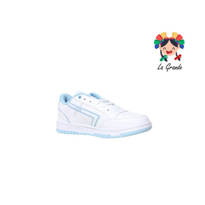 1010 FRAKOS Blanco Cielo Tenis Casual para Dama y Joven