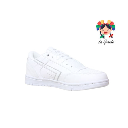 1010 FRAKOS Blanco Blanco Tenis Casual para Dama, Joven y Caballero