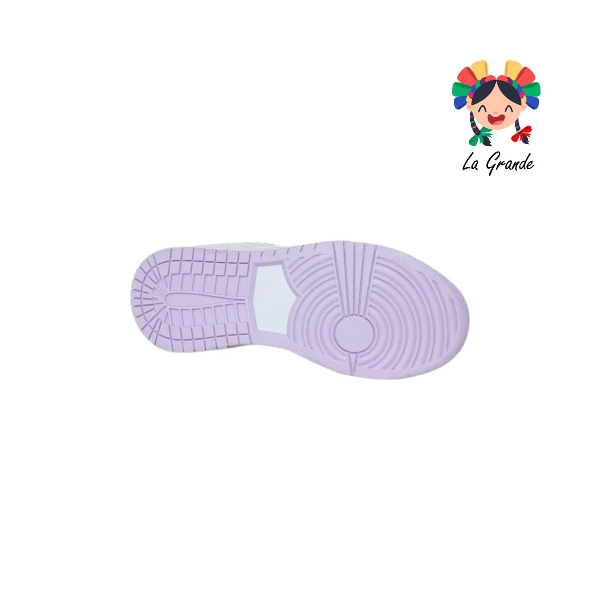 1010 FRAKOS Blanco Lila Tenis Casual para Dama