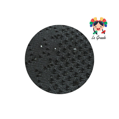 101309 FLEXI Negro Slip On Tenis Casual con Pedrería para Dama