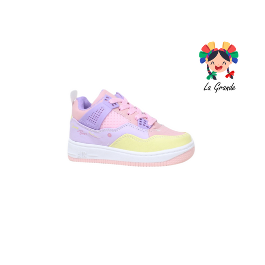 1015 HARMAN Rosa Lila Betun Sint Tenis Casual para Niña