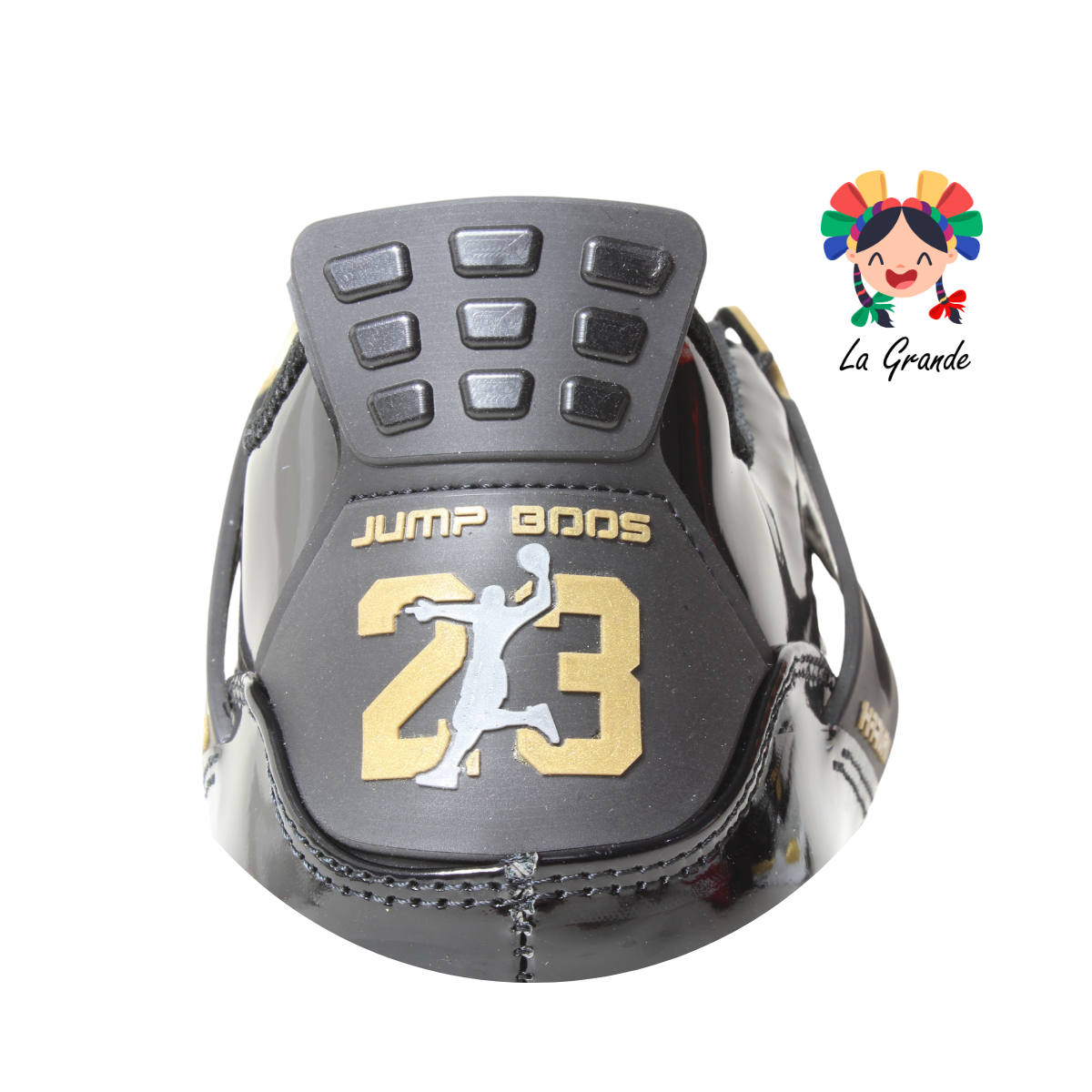 1016 HARMAN Negro Oro Tenis Casual para Caballero
