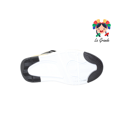 1016 HARMAN Negro Oro Tenis Casual para Caballero