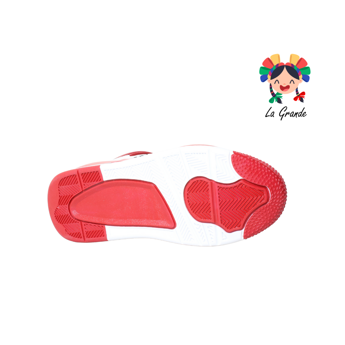 1016 HARMAN Blanco Rojo Tenis Casual para Caballero