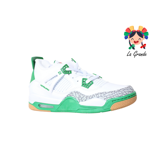 1016 HARMAN Blanco Verde Tenis Casual para Caballero