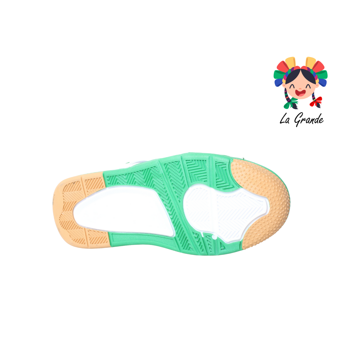 1016 HARMAN Blanco Verde Tenis Casual para Caballero