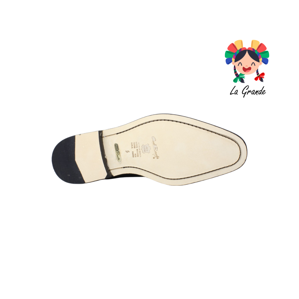 1018 CARLO RONALDI Negro Piel Zapato Casual con Suela de Cuero para Caballero
