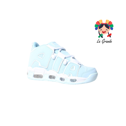1018 HARMAN Cielo Blanco Tenis Casual para Dama, Joven y Caballero