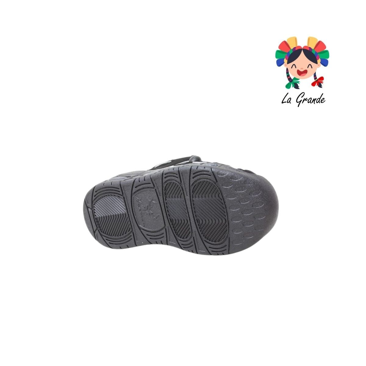 1018 HARMAN Negro Blanco Nobuck Tenis Casual con Luces para Niña y Niño