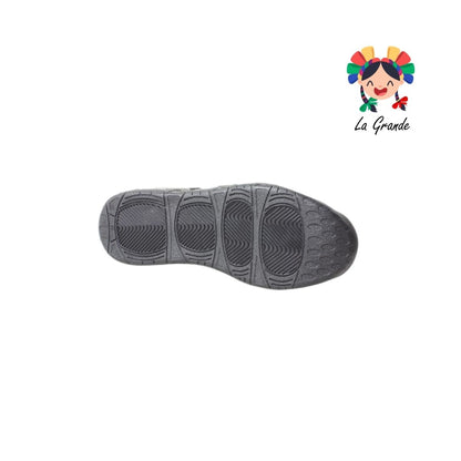 1018 HARMAN Negro Rojo Tenis Casual para Dama y Joven