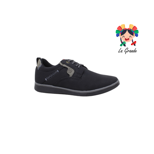 101 ECOLINE Negro Sint Zapato Casual para Niño y Joven
