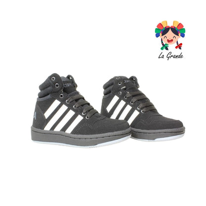 1020 CUPRA Ngo Bco Gris Nobuck Tenis Casual para Niña y Niño