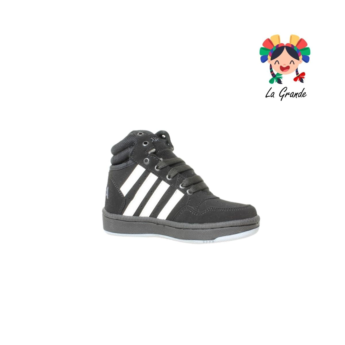 1020 CUPRA Ngo Bco Gris Nobuck Tenis Casual para Niña y Niño