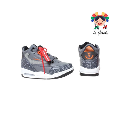 1021 HARMAN Oxf Gris Nja Tenis Casual para Niña y Niño