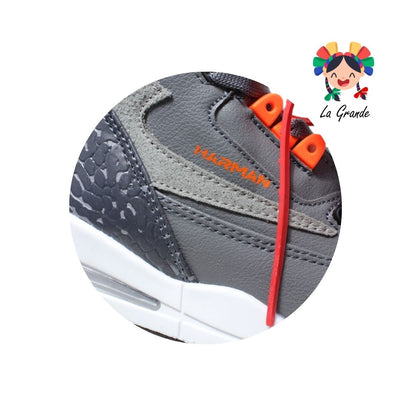 1021 HARMAN Oxf Gris Nja Tenis Casual para Niña y Niño