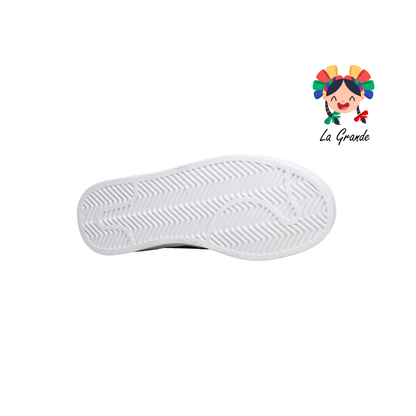 1028 HARMAN Blanco Marino Tenis Casual para Dama y Joven