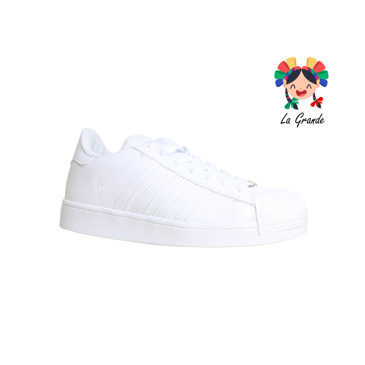 1028 HARMAN Blanco Blanco Tenis Casual para Caballero