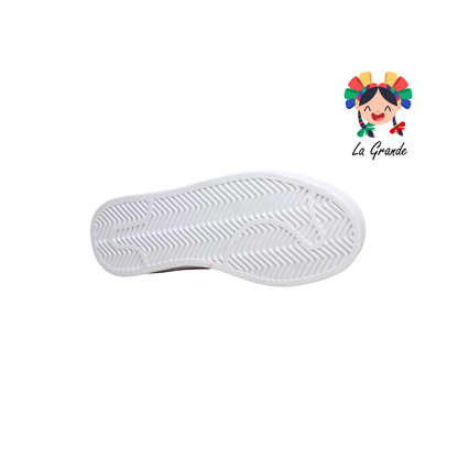 1028 HARMAN Blanco Rosa Tenis Casual para Dama y Joven