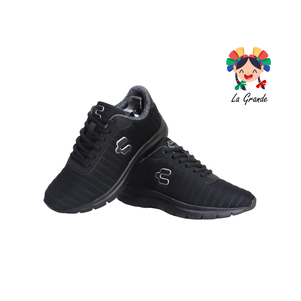 1029151 CHARLY Negro Negro Tenis Deportivo para Dama y Joven