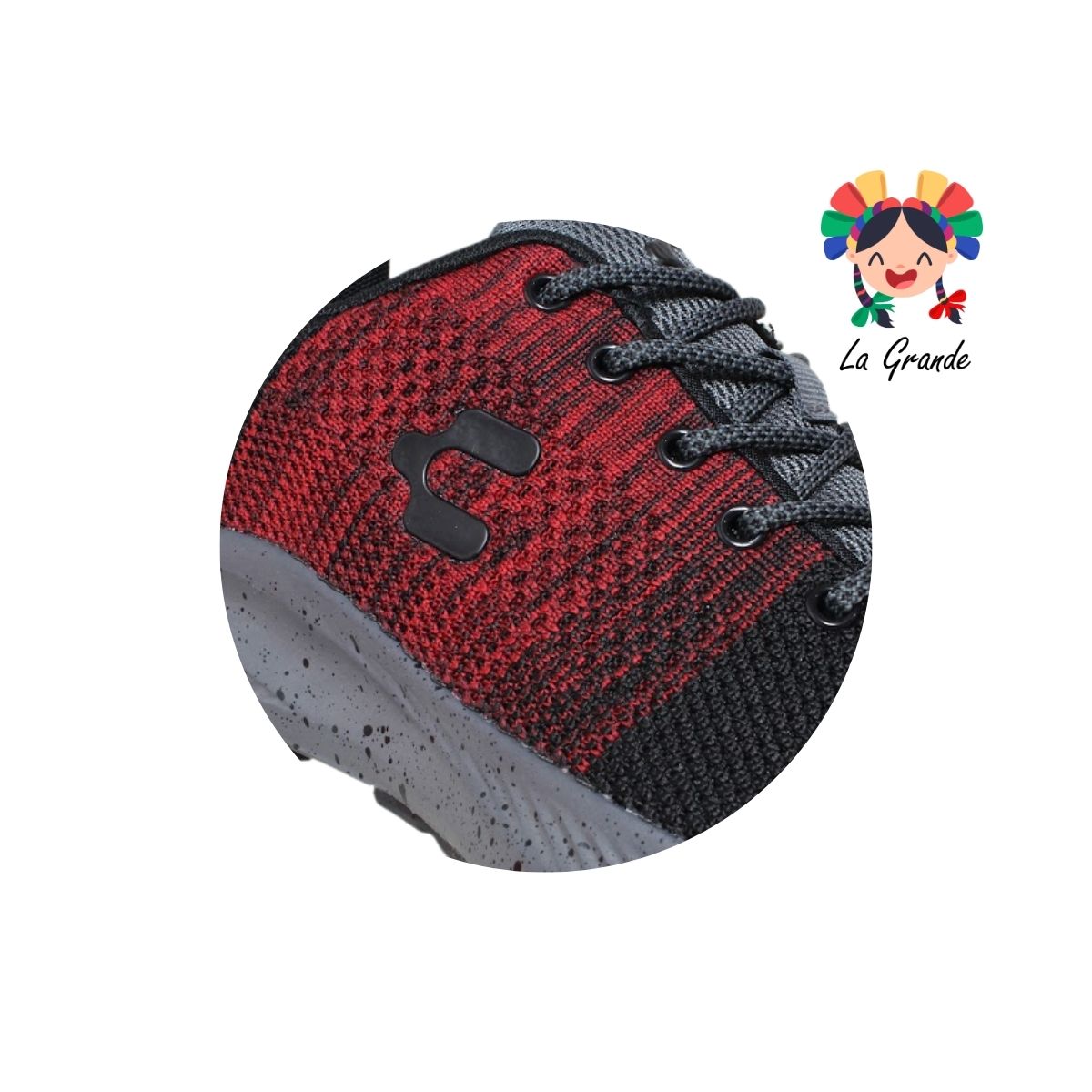 1029884 CHARLY Negro Rojo Tenis Deportivo para Caballero