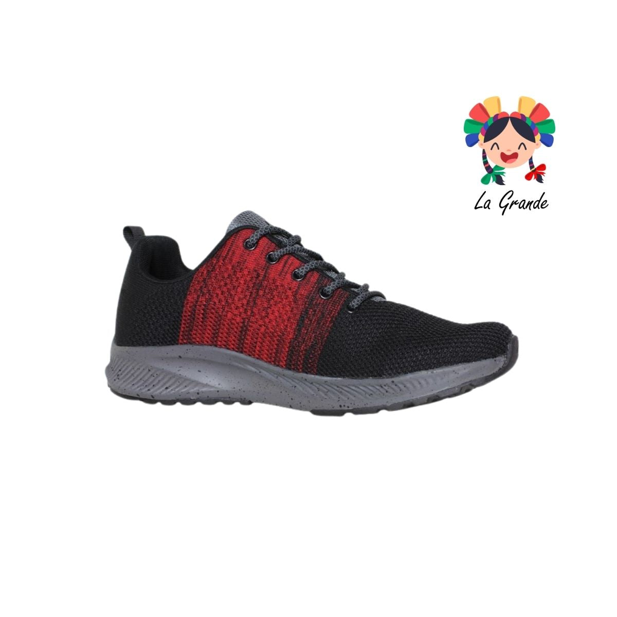 1029884 CHARLY Negro Rojo Tenis Deportivo para Caballero