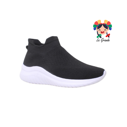102 CAPIEL´SK Negro Blanco Tenis Deportivo para Dama y Joven