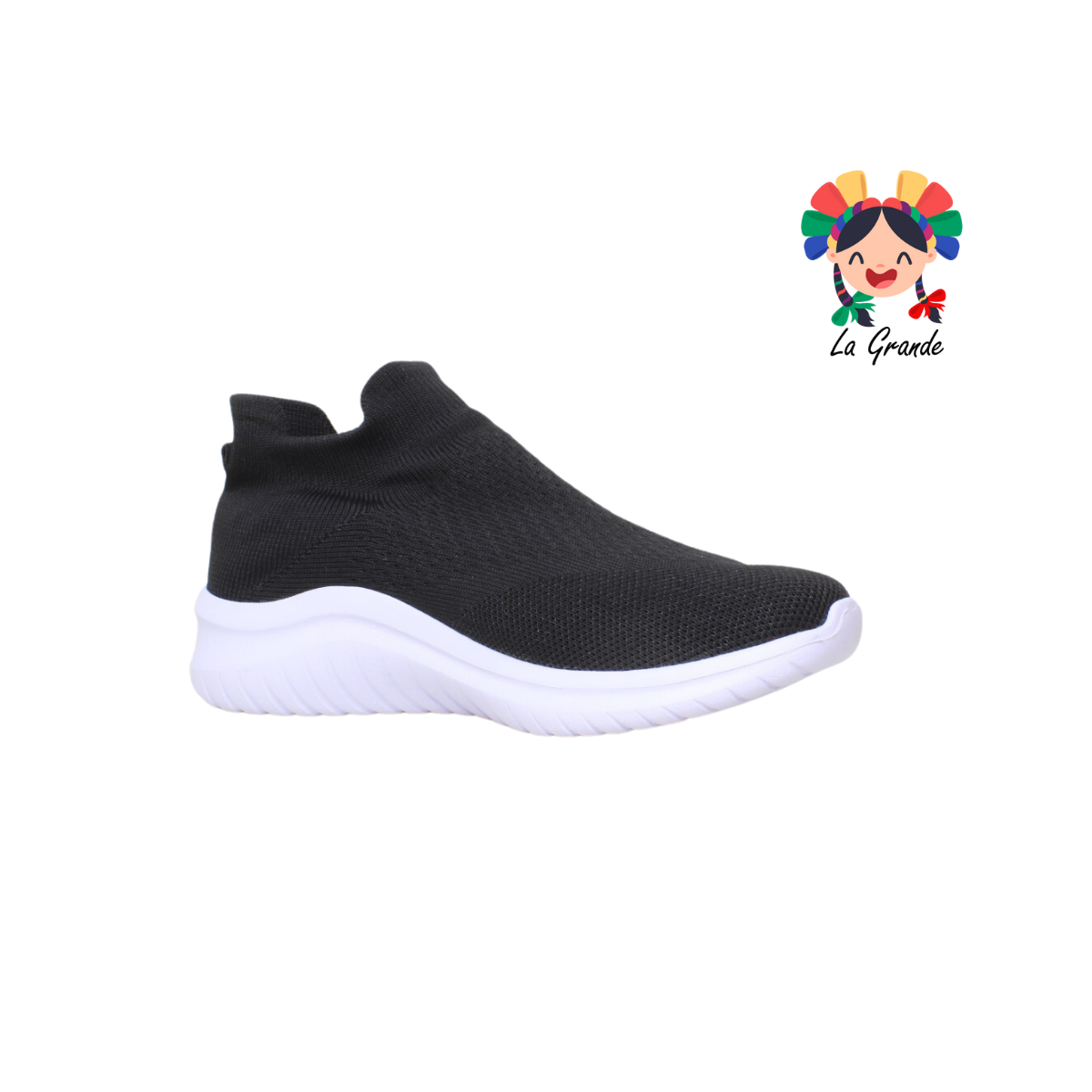 102 CAPIEL´SK Negro Blanco Tenis Deportivo para Dama y Joven