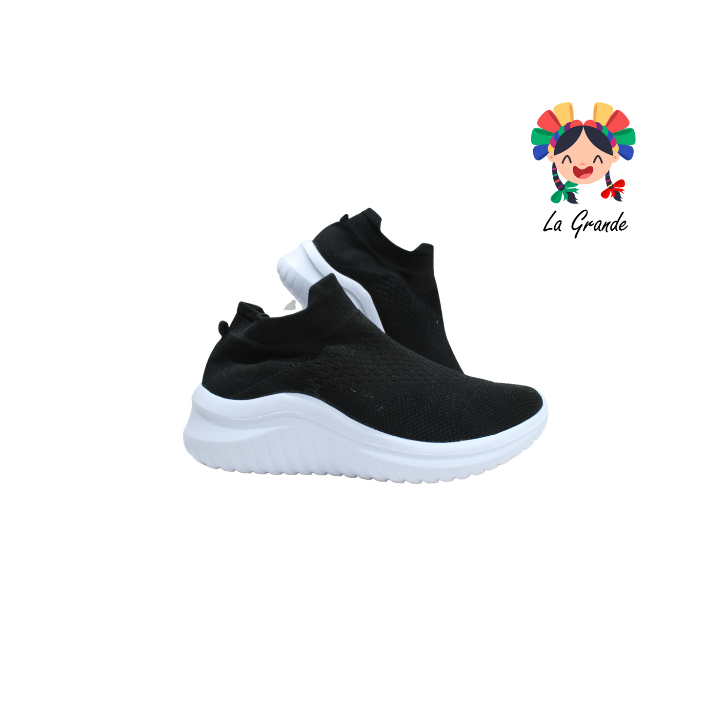102 CAPIEL´SK Negro Blanco Tenis Deportivo para Dama y Joven