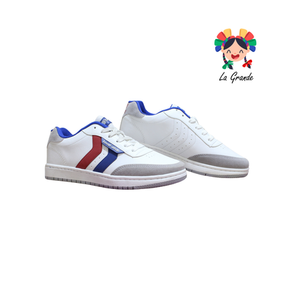 338 BOOST Bco Rey Rojo Napa Tenis Casual para Caballero