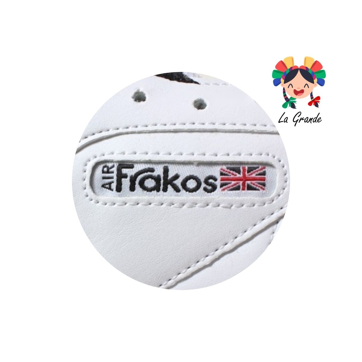 1030 FRAKOS Blanco Negro Tenis Casual para Dama y Joven